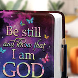 Be Still And Know That I Am God Psalm 46 10 Colorful Butterfly NNRZ01127882LQ Leather Prayer Journal