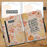 Be Strong Be Brave Be Fearless You Are Never Alone HHRZ15076168AV Leather Prayer Journal