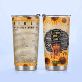 Blw Sunflower Bible Emergency Number HHRZ18075263DE Stainless Steel Tumbler