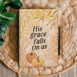 His Grace Falls On Us HHRZ15079840UW Leather Prayer Journal