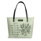 Believe Like Mary Trust Like Joseph HTRZ21109545SW Leather Tote Bag