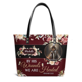 By His Wounds We Are Healed Isaiah 53 5 Knights Templar ANRZ21100489TR Leather Tote Bag