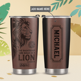 Firefighter The Righteous Are Bold As A Lion Proverbs 28 1 HTRZ11116516KA Stainless Steel Tumbler