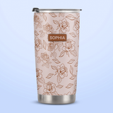 He Will Be Our Peace Micah 5 5 Rose HTRZ11112189KP Stainless Steel Tumbler