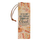 I Can Do All Things Through Christ Who Strengthens Me HHRZ24074273JE Leather Bookmark
