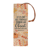 I Can Do All Things Through Christ Who Strengthens Me HHRZ24074273JE Leather Bookmark