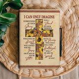 I Can Only Imagine Cross Butterfly Sunflower NNRZ11048395ZI Leather Prayer Journal