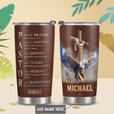 Pastor Preacher Anointing Shepherd Teacher Obedience Righteousness Eagle Faith HTRZ07110332SI Stainless Steel Tumbler