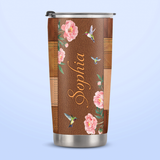 Trust In The Lord Proverbs 3 5 Hummingbird Leather Style HHRZ11114547CL Stainless Steel Tumbler