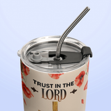 Trust Your Lord With All Your Heart Proverbs 3 5 Lion Lamb ANRZ11110504QK Stainless Steel Tumbler