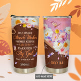 Way Maker Miracle Worker Dragonfly Flower Leather Style NNRZ12115276KZ Stainless Steel Tumbler