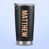 Worry Ends When Faith In God Begins HTRZ07113293ES Stainless Steel Tumbler
