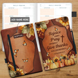 Rejoice Always Pray Continually Give Thanks All Circumstances  1 Thessalonians 5 16 18 HHRZ23075021YD Leather Prayer Journal