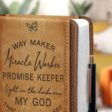 Way Maker Miracle Worker Butterfly NNRZ01121683LK Leather Prayer Journal