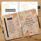 When I Am Afraid I Put My Trust In You HHRZ15072977BO Leather Prayer Journal