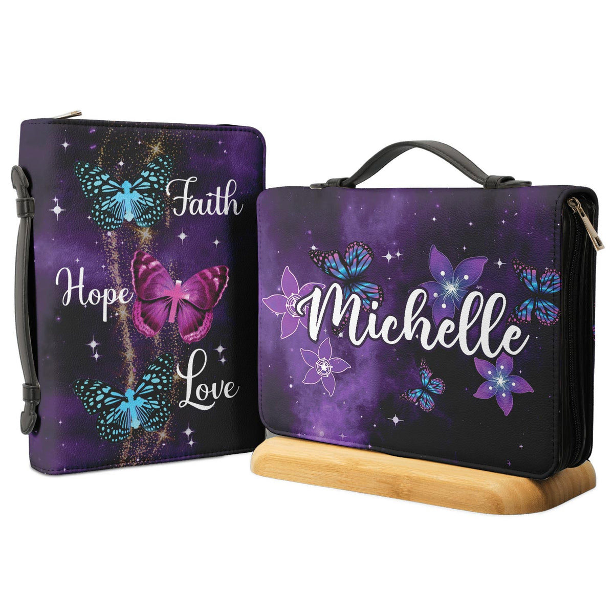 Gorgeous Butterfly Leather Bag - My Faith Will Set Me Free