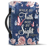 Walk By Faith Not By Sight 2 Corinthians 5 7 Butterfly Denim Style TTRZ0911001Y Bible Cover