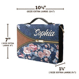 Walk By Faith Not By Sight 2 Corinthians 5 7 Butterfly Denim Style TTRZ0911001Y Bible Cover