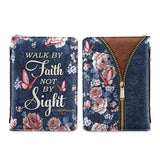 Walk By Faith Not By Sight 2 Corinthians 5 7 Butterfly Denim Style TTRZ0911001Y Bible Cover