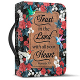 Trust In The Lord Proverbs 3 5 Hummingbird Flower Pattern DNRZ1711004Y Bible Cover