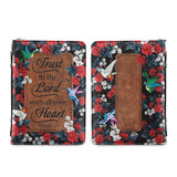 Trust In The Lord Proverbs 3 5 Hummingbird Flower Pattern DNRZ1711004Y Bible Cover