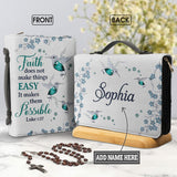 Faith Does Not Make Things Easy Luke 1 37 Hummingbird Jewelry Style NNRZ2111003Y Bible Cover