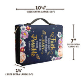 Faith Does Not Make Things Easy Luke 1 37 Butterfly Flower NNRZ2111004Y Bible Cover