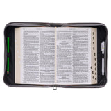 Faith Does Not Make Things Easy Luke 1 37 Leopard Leather Style NNRZ2111001Y Bible Cover