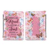 When I Am Afraid I Put My Trust In You Psalm 56 3 Butterfly Flower NNRZ1001001A Bible Cover