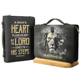 A Mans Heart Plans His Way Proverbs 16 9 Lion God NNRZ0901001A Bible Cover