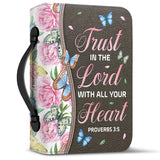 Trust In The Lord Proverbs 3 5 Butterfly Pattern DNRZ1611004Y Bible Cover