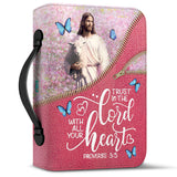 Trust In The Lord Proverbs 3 5 Butterfly Zipper Style DNRZ1211003Y Bible Cover