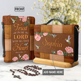 Trust In The Lord Proverbs 3 5 Hummingbird Leather Style NNRZ1711004Y Bible Cover