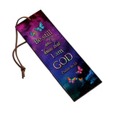 Be Still And Know That I Am God Colorful Butterfly Psalm 46 10 HHRZ14087640PT Leather Bookmark