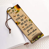 Be Strong Be Brave Be Fearless You Are Never Alone Joshua 1 9 HHRZ14082432TC Leather Bookmark