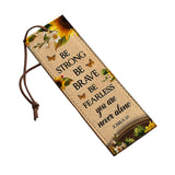 Be Strong Be Brave Be Fearless You Are Never Alone Joshua 1 9 HHRZ14082432TC Leather Bookmark
