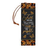 Faith Does Not Make Things Easy Luke 1 37 Butterfly Leather Style HHRZ20097745BX Leather Bookmark