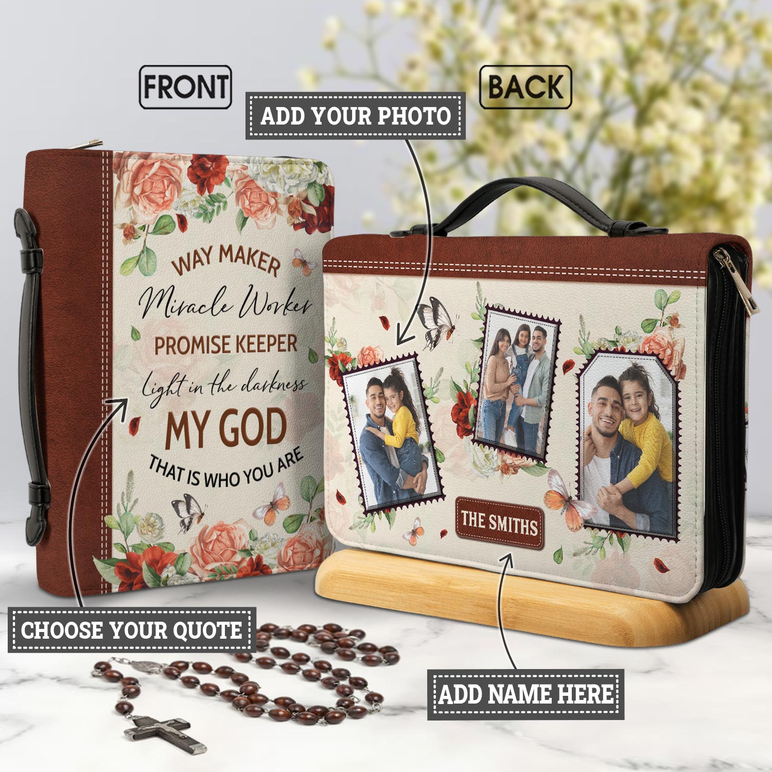 Way Maker Miracle Worker TTRZ0111004Y Bible Cover - Godly Bible
