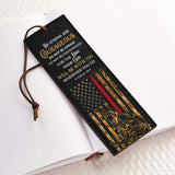 Firefighter Be Strong And Courageous Joshua 1 9 HHRZ06093658JG Leather Bookmark