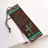 I Can Only Imagine Butterfly Leopard HHRZ12094626FU Leather Bookmark