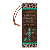I Can Only Imagine Butterfly Leopard HHRZ12094626FU Leather Bookmark
