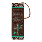 I Can Only Imagine Butterfly Leopard HHRZ12094626FU Leather Bookmark