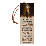 I Have Fought The Good Fight I Have Finished The Race I Have Kept The Faith 1 Timothy 4 7 HHRZ26099496BZ Leather Bookmark