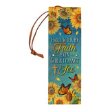 I Will Walk By Faith Even When I Can Not See HHRZ12097145TQ Leather Bookmark