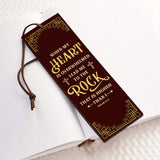 Lead Me To The Rock Than Is Higher That I Psalm 61 2 HHRZ21099069BP Leather Bookmark