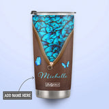 Love Is Patient Love Is Kind 1 Corinthians 13 4 8 Butterfly Leather Style HHRZ18074926PD Stainless Steel Tumbler