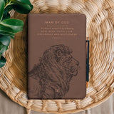 Man Of God 1 Timothy 6 11 Lion HHRZ20124557PP Leather Prayer Journal