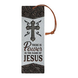 There Is Power In The Name Of Jesus HHRZ12096070UY Leather Bookmark