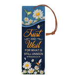 Trust And Wait For What Is Still Unseen Romans 8 24 HHRZ22092194QH Leather Bookmark