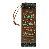 Trust In The Lord Proverbs 3 5 Dragonfly Zipper Style HHRZ19093918WZ Leather Bookmark